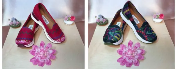 Zapatos tipicos para dama en Guatemala 5